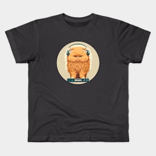 DJ Ginger Persian Cat Kids T-Shirt